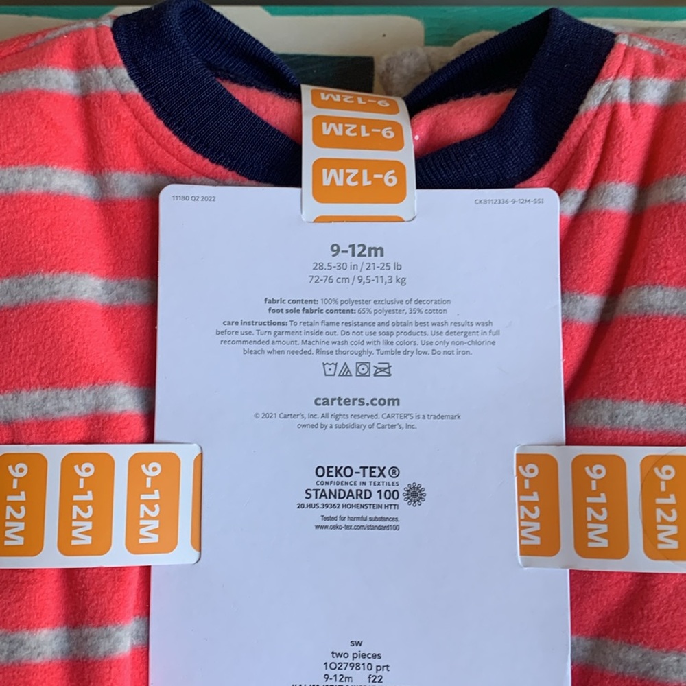 Carter’s 2-Pack Fleece Sleepwear - Picture 3 of 3